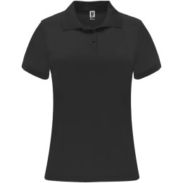 Monzha sportowa koszulka damska polo z krótkim rękawem czarny (R04103O2)