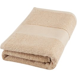 Charlotte bawełniany ręcznik kąpielowy o gramaturze 450 g/m² i wymiarach 50 x 100 cm beżowy
