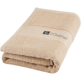 Charlotte bawełniany ręcznik kąpielowy o gramaturze 450 g/m² i wymiarach 50 x 100 cm beżowy