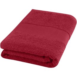 Charlotte bawełniany ręcznik kąpielowy o gramaturze 450 g/m² i wymiarach 50 x 100 cm czerwony