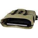 Joey 15-calowy plecak na laptopa z płótna z recyklingu z certyfikatem GRS o pojemności 15 l oliwkowy (12067860)