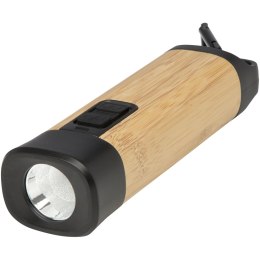 Kuma latarka z karabińczykiem wykonana z bambusa i tworzyw sztucznych pochodzących z recyklingu z certyfikatem RCS piasek pustyn