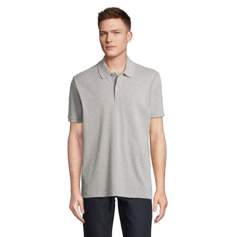 PEGASE Polo Organic 210g grey melange 3XL (S04242-GY-3XL)