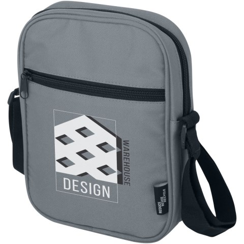 Byron torba na ramię o pojemności 2 l wykonana z materiałów z recyklingu z certyfikatem GRS szary