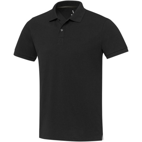 Emerald koszulka polo unisex z recyklingu z krótkim rękawem czarny (37539900)