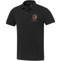 Emerald koszulka polo unisex z recyklingu z krótkim rękawem czarny (37539900)