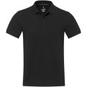 Emerald koszulka polo unisex z recyklingu z krótkim rękawem czarny (37539900)