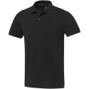 Emerald koszulka polo unisex z recyklingu z krótkim rękawem czarny (37539902)