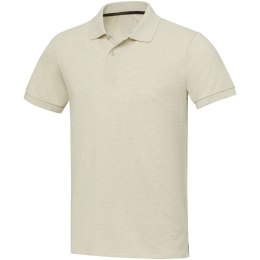 Emerald koszulka polo unisex z recyklingu z krótkim rękawem oatmeal (37539070)