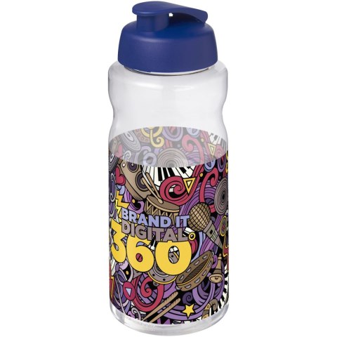 H2O Active® Big Base bidon z wieczkiem zaciskowym o pojemności 1 litra niebieski
