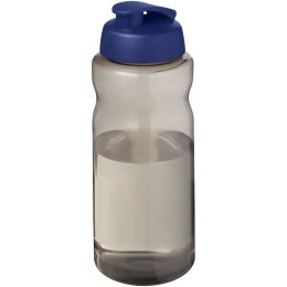H2O Active® Eco Big Base bidon z wieczkiem zaciskowym o pojemności 1 litra ciemnografitowy, niebieski