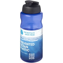 H2O Active® Eco Big Base bidon z wieczkiem zaciskowym o pojemności 1 litra niebieski, czarny