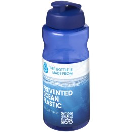 H2O Active® Eco Big Base bidon z wieczkiem zaciskowym o pojemności 1 litra niebieski, niebieski