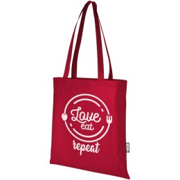 Zeus tradycyjna torba na zakupy o pojemności 6 l wykonana z włókniny z recyklingu z certyfikatem GRS czerwony (13005121)