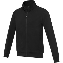 Galena bluza unisex z recyklingu z zamkiem błyskawicznym na całej długości czarny (37540900)