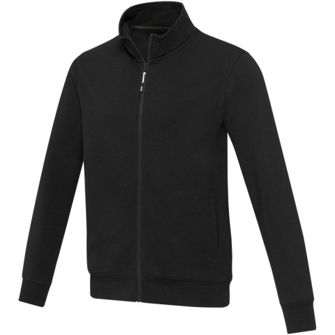 Galena bluza unisex z recyklingu z zamkiem błyskawicznym na całej długości czarny (37540902)