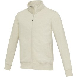 Galena bluza unisex z recyklingu z zamkiem błyskawicznym na całej długości oatmeal (37540074)