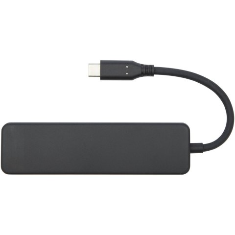 Loop adapter multimedialny USB 2.0-3.0 z portem HDMI wykonany z tworzyw sztucznych pochodzących z recyklingu z certyfi