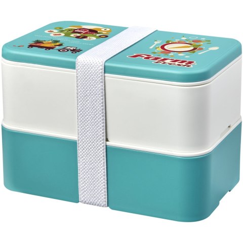 MIYO Renew dwuczęściowy lunchbox rafowo niebieski, kość słoniowa