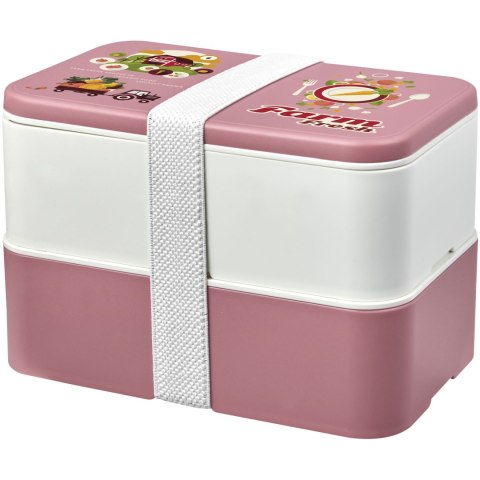 MIYO Renew dwuczęściowy lunchbox różowy, kość słoniowa