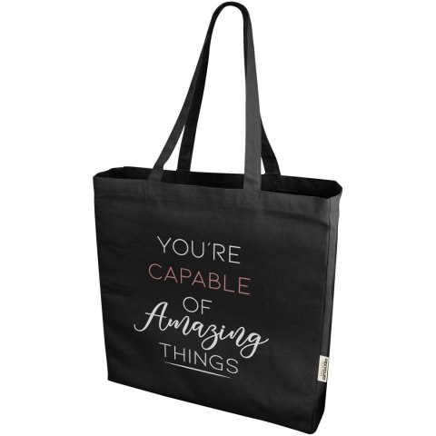 Odessa torba na zakupy z materiału z recyklingu o gramaturze 220 g/m² czarny