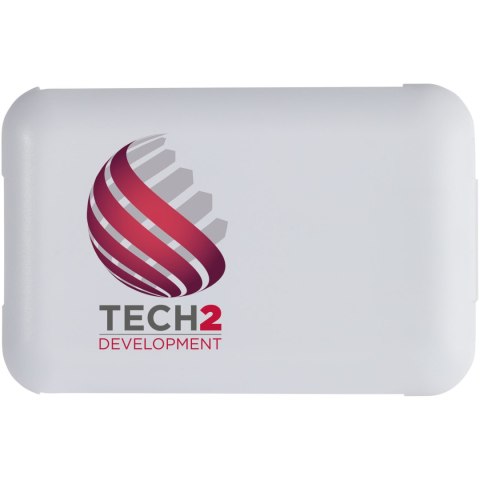 Savvy modułowy kabel do ładowania z tworzyw sztucznych pochodzących z recyklingu z uchwytem na telefon biały