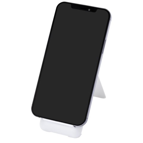 Savvy modułowy kabel do ładowania z tworzyw sztucznych pochodzących z recyklingu z uchwytem na telefon biały