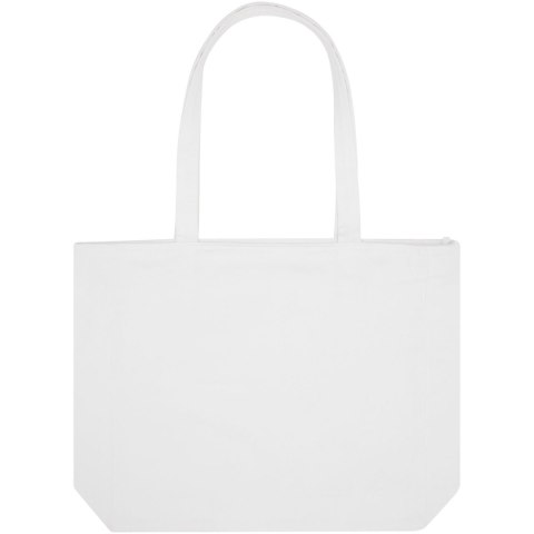 Weekender torba na zakupy z materiału z recyklingu o gramaturze 400 g/m² biały