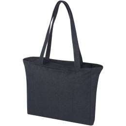 Weekender torba na zakupy z materiału z recyklingu o gramaturze 400 g/m² dżinsowy niebieski (12071254)