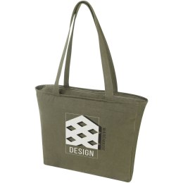 Weekender torba na zakupy z materiału z recyklingu o gramaturze 400 g/m² zielony (12071261)