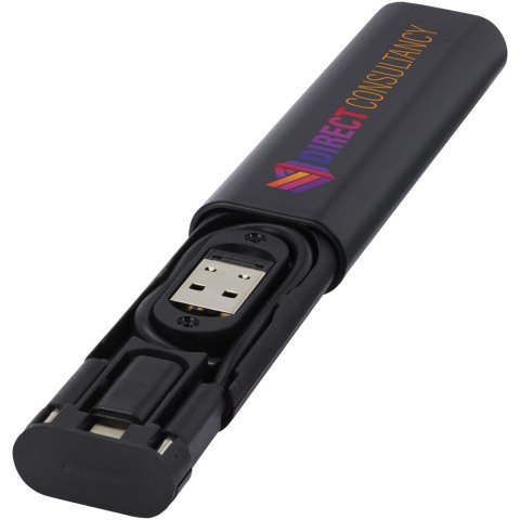 Whiz modułowy kabel do ładowania z tworzyw sztucznych pochodzących z recyklingu czarny