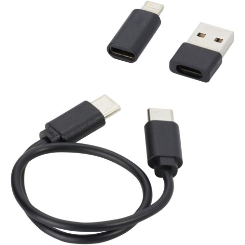 Whiz modułowy kabel do ładowania z tworzyw sztucznych pochodzących z recyklingu czarny