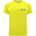 Bahrain sportowa koszulka dziecięca z krótkim rękawem fluor yellow (K04071CM)