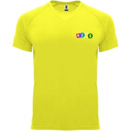 Bahrain sportowa koszulka dziecięca z krótkim rękawem fluor yellow (K04071CM)