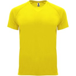 Bahrain sportowa koszulka dziecięca z krótkim rękawem żółty (K04071BD)