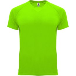 Bahrain sportowa koszulka męska z krótkim rękawem fluor green (R04075B2)