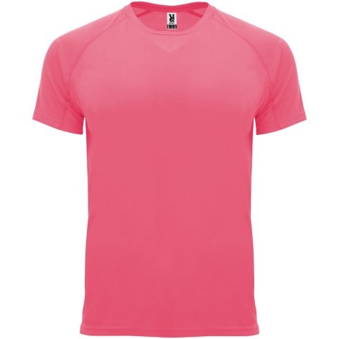 Bahrain sportowa koszulka męska z krótkim rękawem fluor lady pink (R04074Q4)