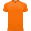 Bahrain sportowa koszulka męska z krótkim rękawem fluor orange (R04073L1)