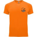 Bahrain sportowa koszulka męska z krótkim rękawem fluor orange (R04073L1)