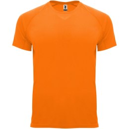 Bahrain sportowa koszulka męska z krótkim rękawem fluor orange (R04073L3)