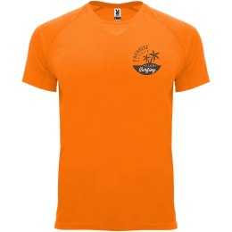 Bahrain sportowa koszulka męska z krótkim rękawem fluor orange (R04073L3)