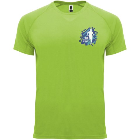 Bahrain sportowa koszulka męska z krótkim rękawem lime / green lime (R04072X3)