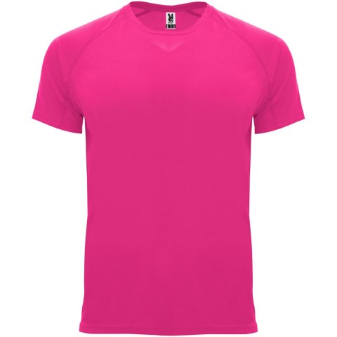 Bahrain sportowa koszulka męska z krótkim rękawem pink fluor (R04074P2)