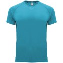 Bahrain sportowa koszulka męska z krótkim rękawem turkusowy