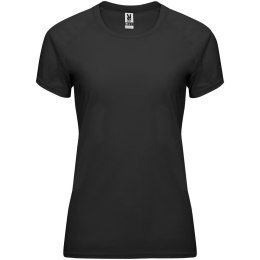 Bahrain sportowa koszulka damska z krótkim rękawem czarny (R04083O1)