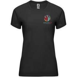 Bahrain sportowa koszulka damska z krótkim rękawem czarny (R04083O1)