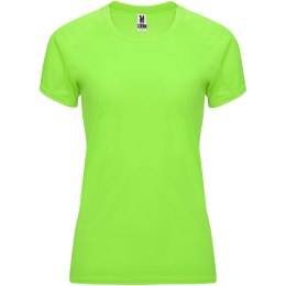 Bahrain sportowa koszulka damska z krótkim rękawem fluor green (R04085B3)