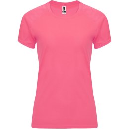 Bahrain sportowa koszulka damska z krótkim rękawem fluor lady pink (R04084Q1)