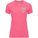 Bahrain sportowa koszulka damska z krótkim rękawem fluor lady pink (R04084Q1)