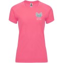 Bahrain sportowa koszulka damska z krótkim rękawem fluor lady pink (R04084Q2)